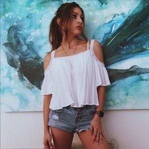 Abercrombie & Fitch over the shoulder top